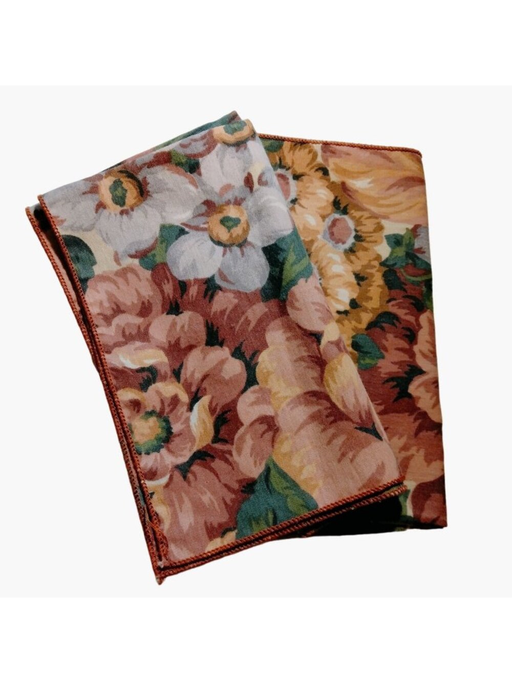Pink Floral Print Fabric Napkins 15 x 15 Cottage Farmhouse Country Lot 4